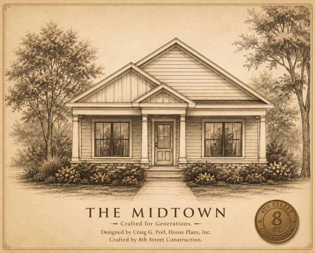 The Midtown — architectural portrait rendering